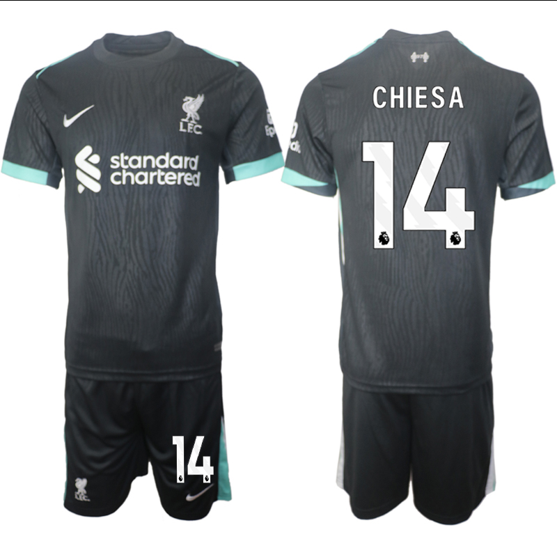 Men 2024-2025 Club Liverpool away Black #14 Soccer Jersey->->Soccer Club Jersey